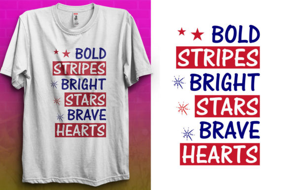 4th of July T-Shirt Designs & Graphics Bundle