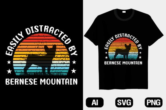 Bernese Mountain Dog Graphics & T-Shirt Designs