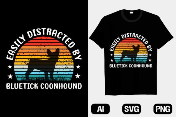 Bluetick Coonhound Graphics & T-Shirt Designs