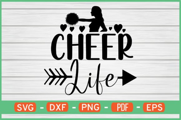 Cheer Life T-Shirt Designs SVG: Graphics for Crafts
