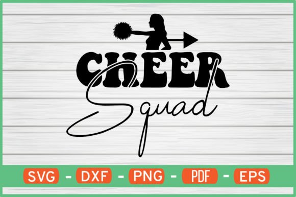 Cheer Squad T-Shirt Designs SVG: Graphics for Local Crafts Brands