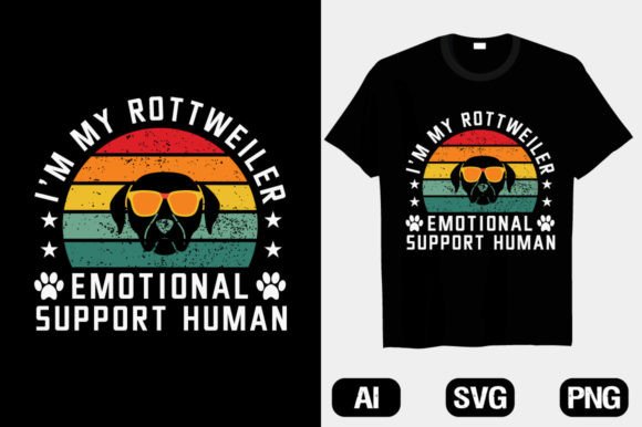 Dog Trendy Retro T-Shirt Designs Graphics