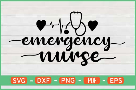 Emergency Nurse T-Shirt Designs SVG: Graphics for Crafts & Care