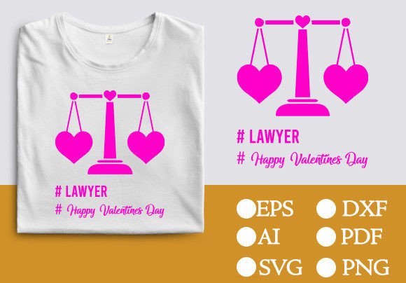 Lawyer Valentine’s Day T-Shirt Designs Graphics