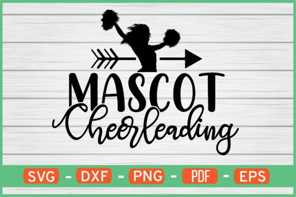 Mascot Cheerleading T-Shirt Designs SVG: Graphics for Crafts & Local Branding